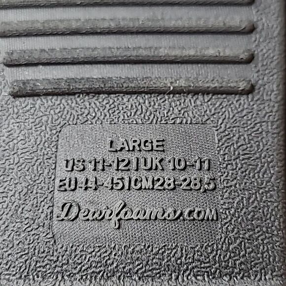 Dearfoams sz L (11-12) men's house slippers wool/ faux fur - Picture 6 of 8